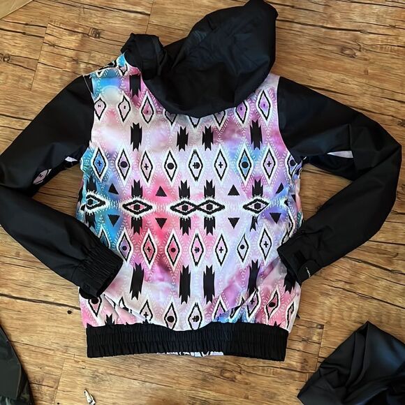 Size XS NEFF Special Edition Pink + Blue Abstract Bomber - Picture 4 of 6